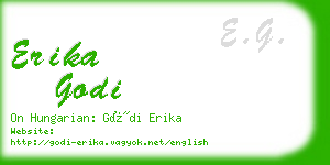 erika godi business card